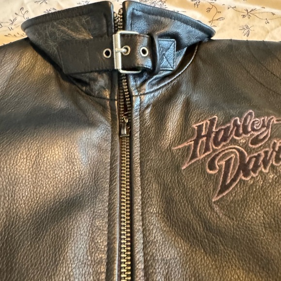 Harley Davidson leather biker jacket - Picture 5 of 8